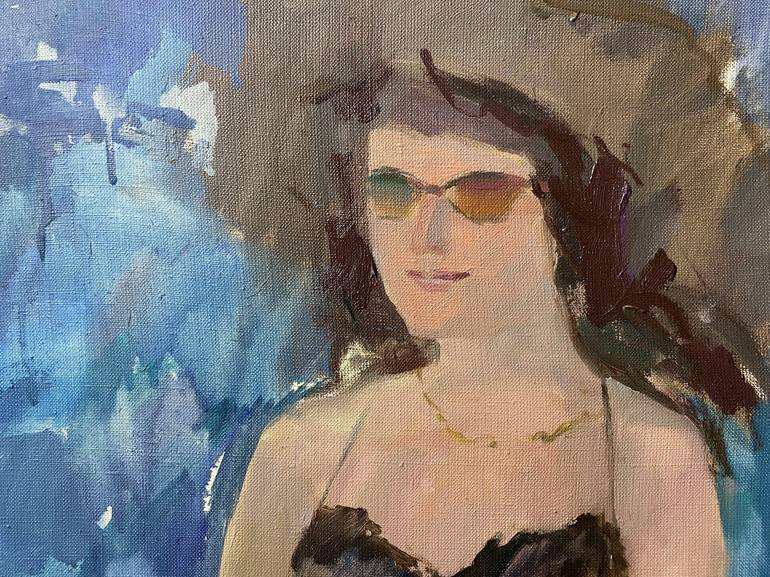 Original Fine Art Portrait Painting by Elena Branovitskaya