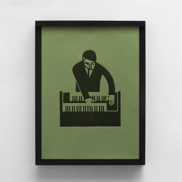 Original Pop Art Music Printmaking by Chris Ketchell