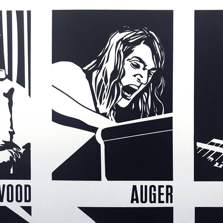 Original Pop Art Music Printmaking by Chris Ketchell