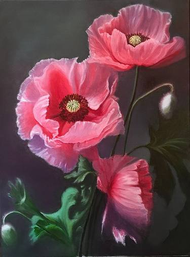 Original Classicism Floral Painting by Tanya Hamilton
