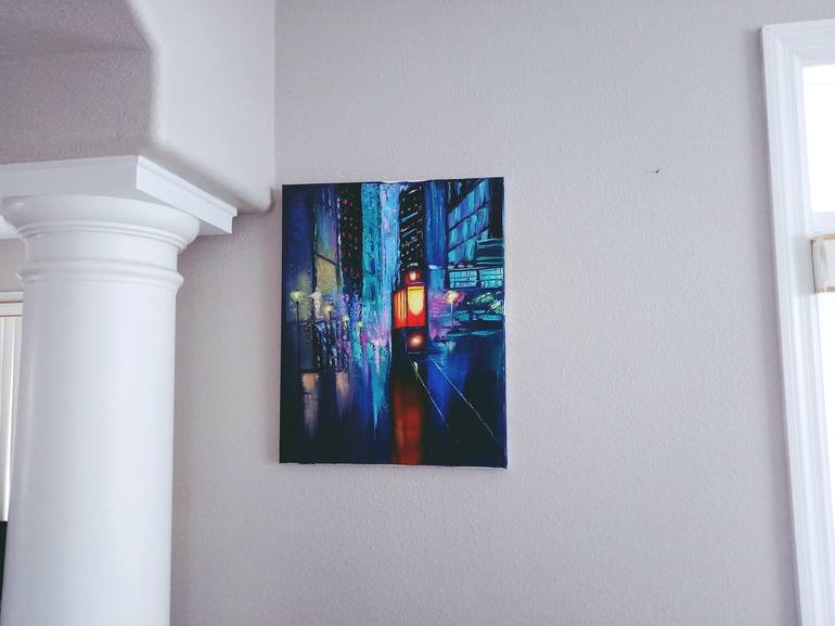 Original Abstract Expressionism Cities Painting by Tanya Hamilton