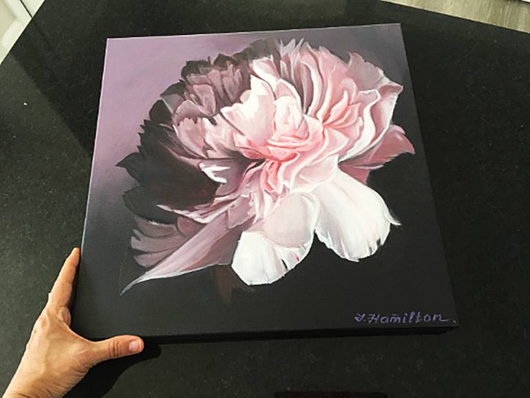 Original Photorealism Floral Painting by Tanya Hamilton