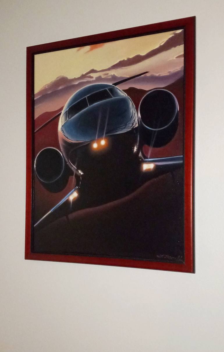 Original Fine Art Aeroplane Painting by Tanya Hamilton