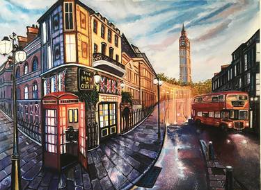 Print of Fine Art Architecture Paintings by Tanya Hamilton