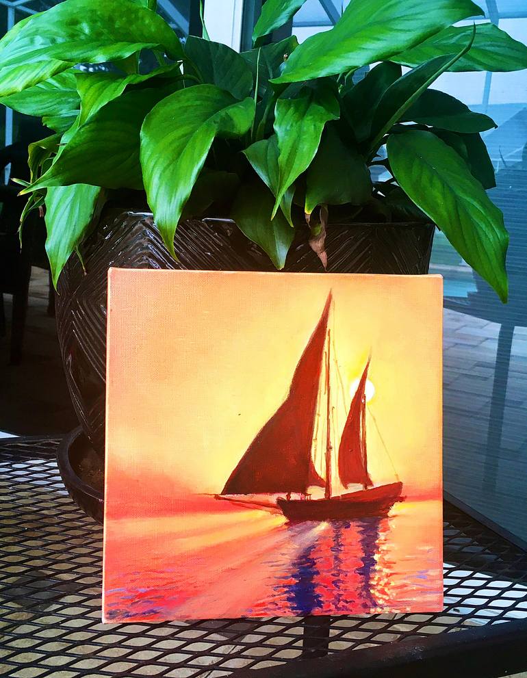 Original Contemporary Boat Painting by Tanya Hamilton