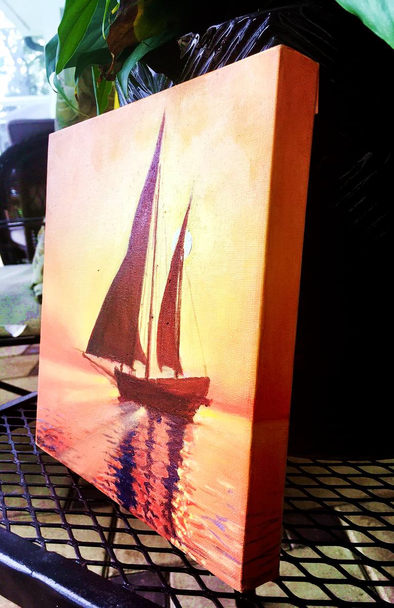 Original Contemporary Boat Painting by Tanya Hamilton