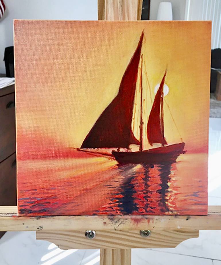 Original Contemporary Boat Painting by Tanya Hamilton