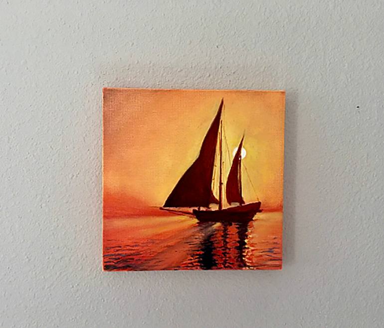 Original Contemporary Boat Painting by Tanya Hamilton
