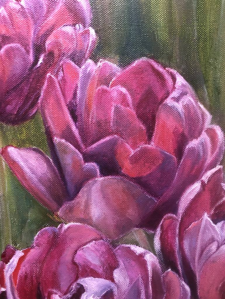 Original Fine Art Floral Painting by Ira Me