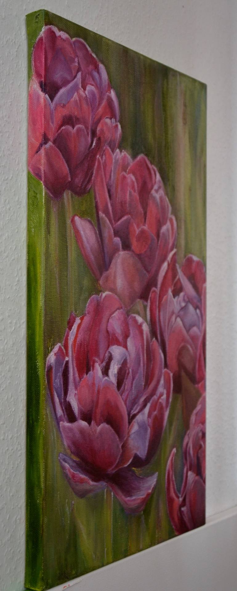 Original Fine Art Floral Painting by Ira Me