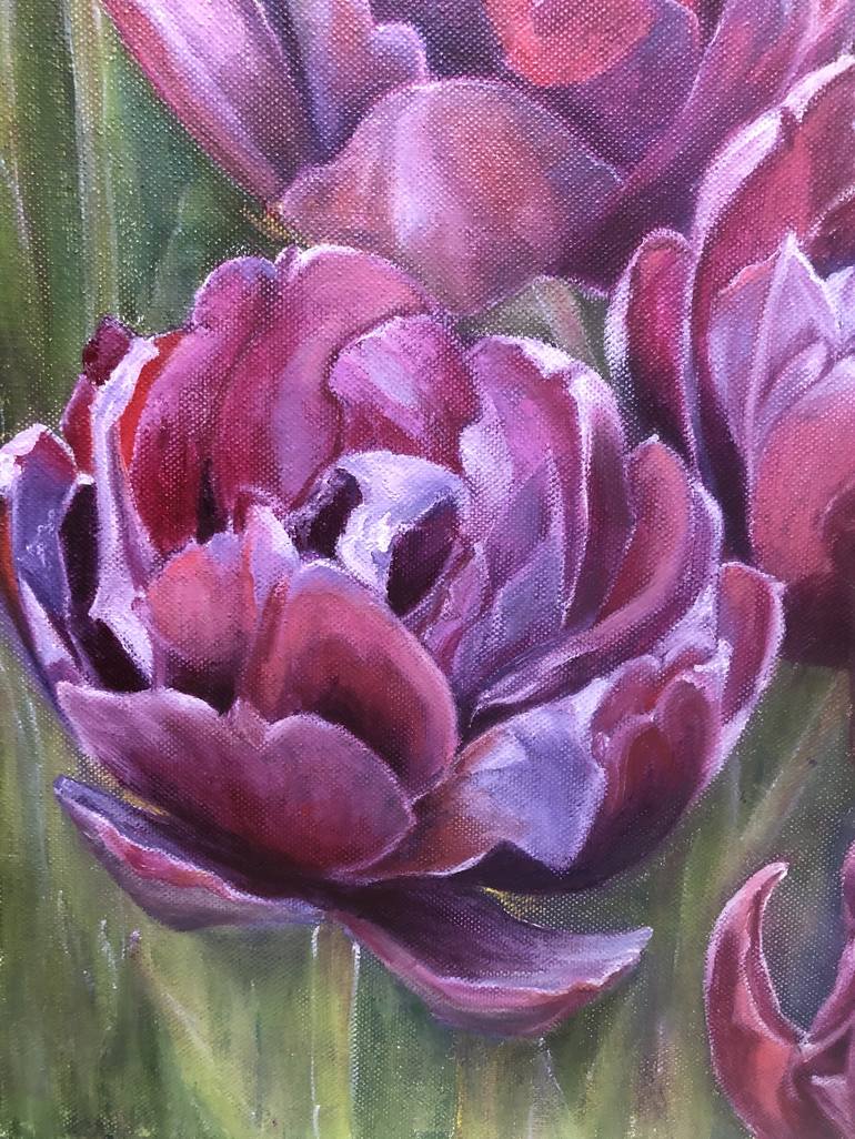 Original Fine Art Floral Painting by Ira Me