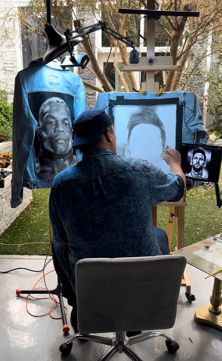 Original Photorealism Fashion Painting by Osvaldo Ferrer