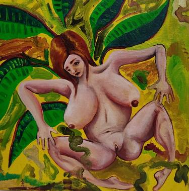 Original Figurative Nude Paintings by vaso karababa