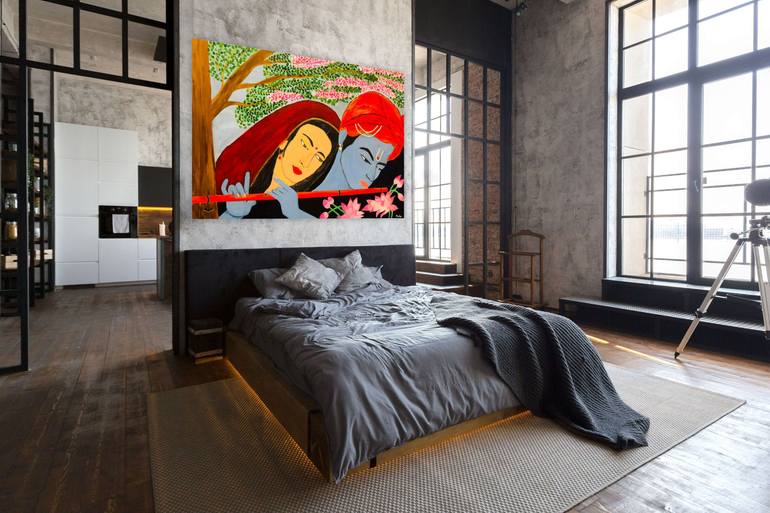 Original Portraiture Religion Painting by Mabu Arts