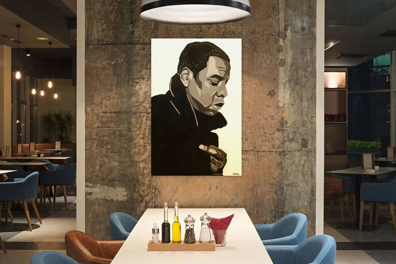 Original Portraiture People Painting by Mabu Arts
