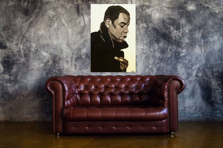 Original Portraiture People Painting by Mabu Arts