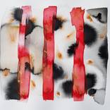 Abstraction. Three red lines N°4 by Ina Kazarina