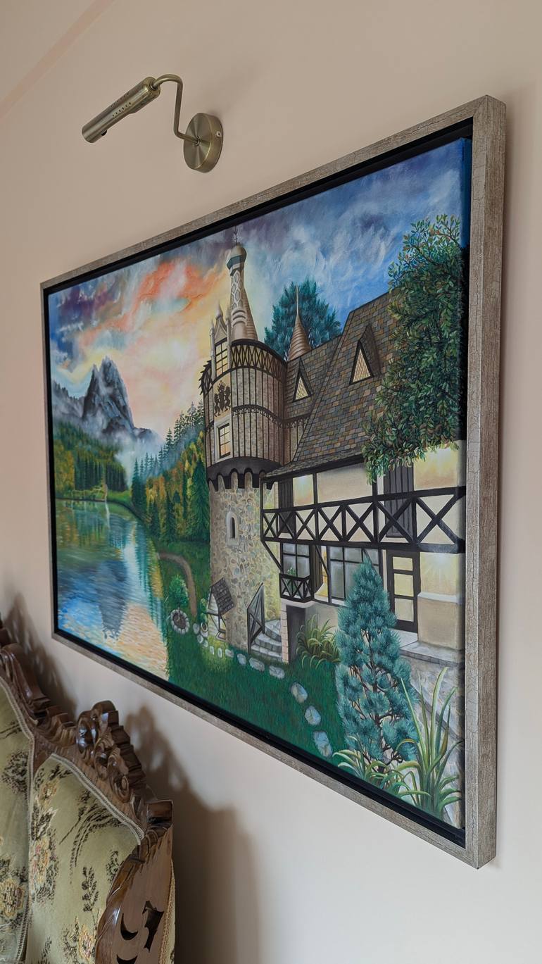 Original Impressionism Landscape Painting by Ausra Manamangas