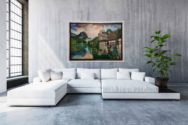 Original Impressionism Landscape Painting by Ausra Manamangas