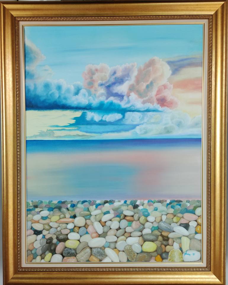 Original Impressionism Seascape Painting by Ausra MANAMANGAS