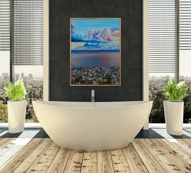 Original Impressionism Seascape Painting by Ausra MANAMANGAS