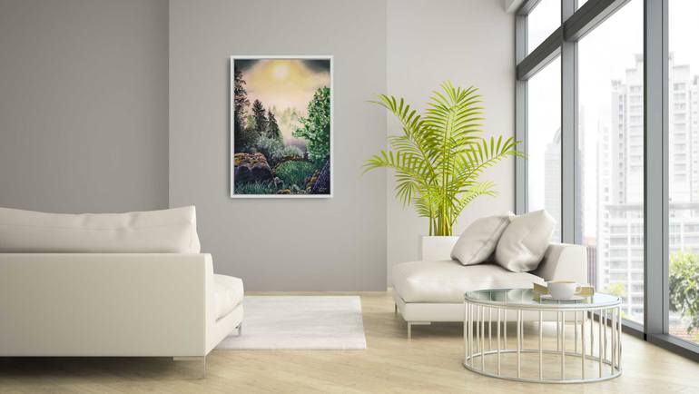 Original Impressionism Landscape Painting by Ausra Manamangas