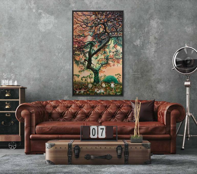 Original Impressionism Nature Painting by Ausra Manamangas