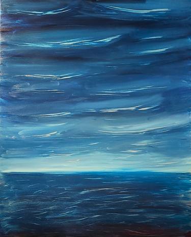 Original Abstract Seascape Paintings by Nico Giannoulis