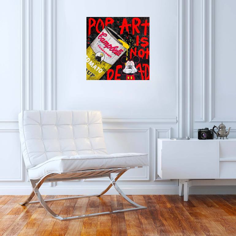 Original Pop Art Cartoon Painting by Eklekitk Art