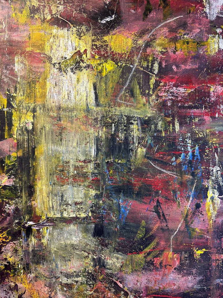 Original Abstract Expressionism Abstract Painting by Marcel Oosterwijk