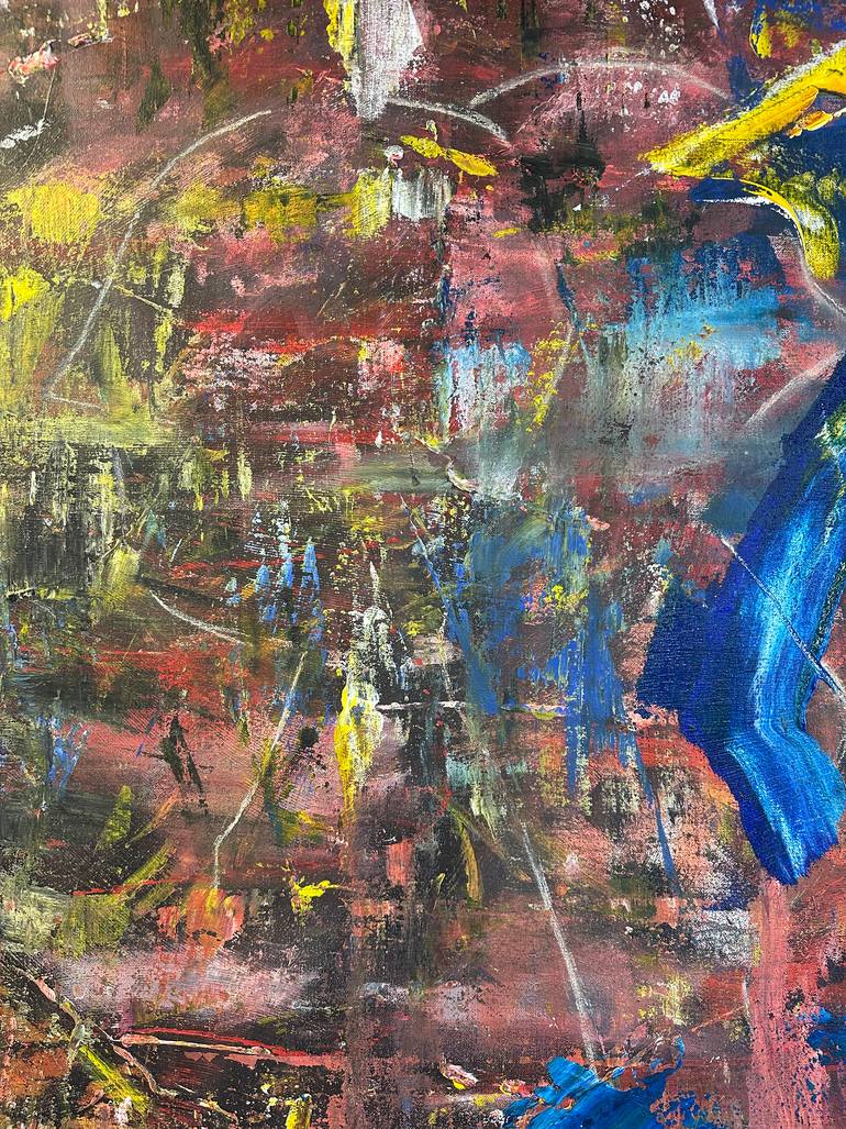 Original Abstract Expressionism Abstract Painting by Marcel Oosterwijk