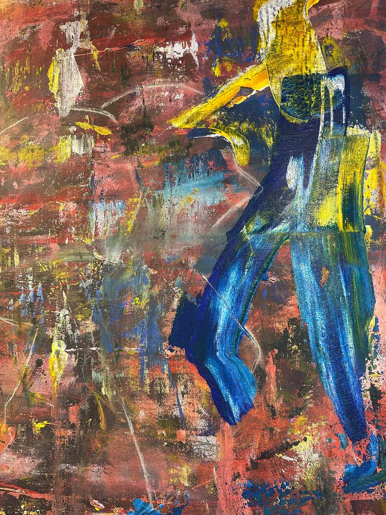 Original Abstract Expressionism Abstract Painting by Marcel Oosterwijk