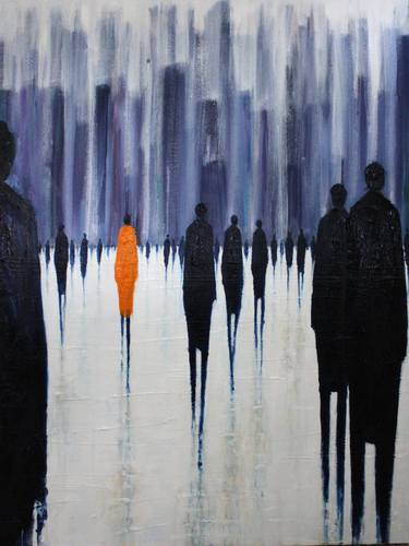 Original Expressionism People Paintings by Lesley Oldaker