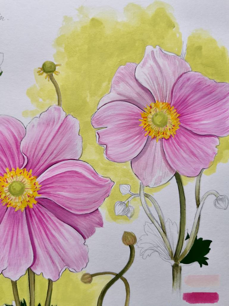 Original Illustration Botanic Drawing by Weronika Anna Rosa