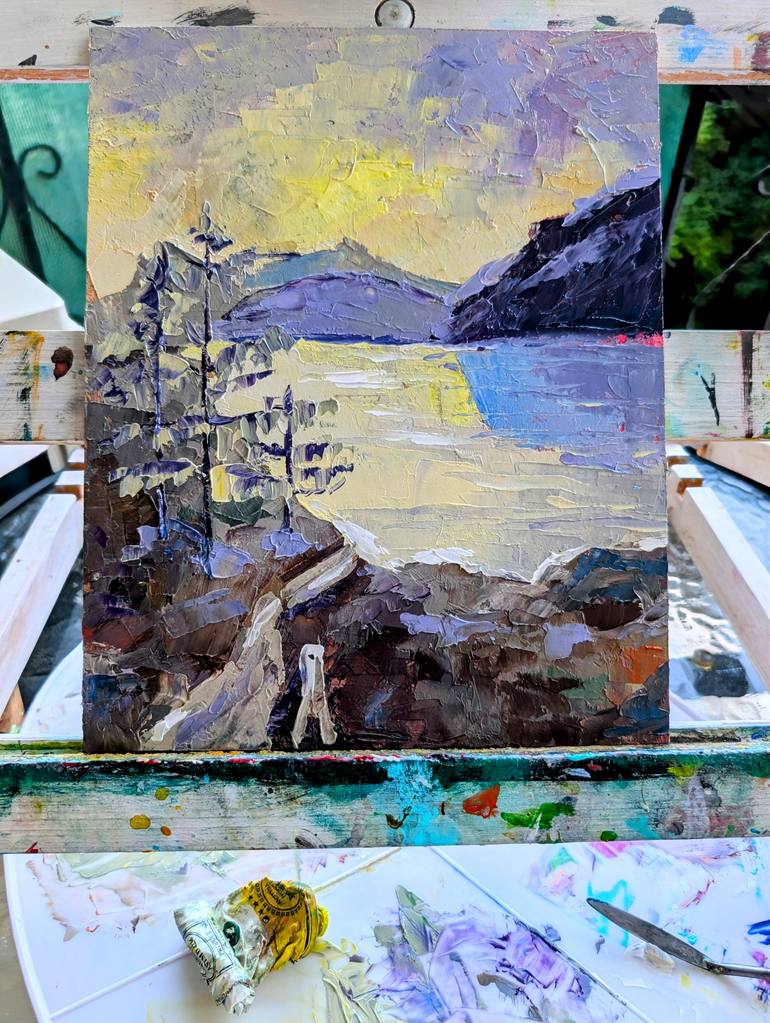 Original Contemporary Landscape Painting by Nataliia Burminska