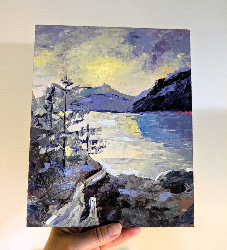 Original Contemporary Landscape Painting by Nataliia Burminska
