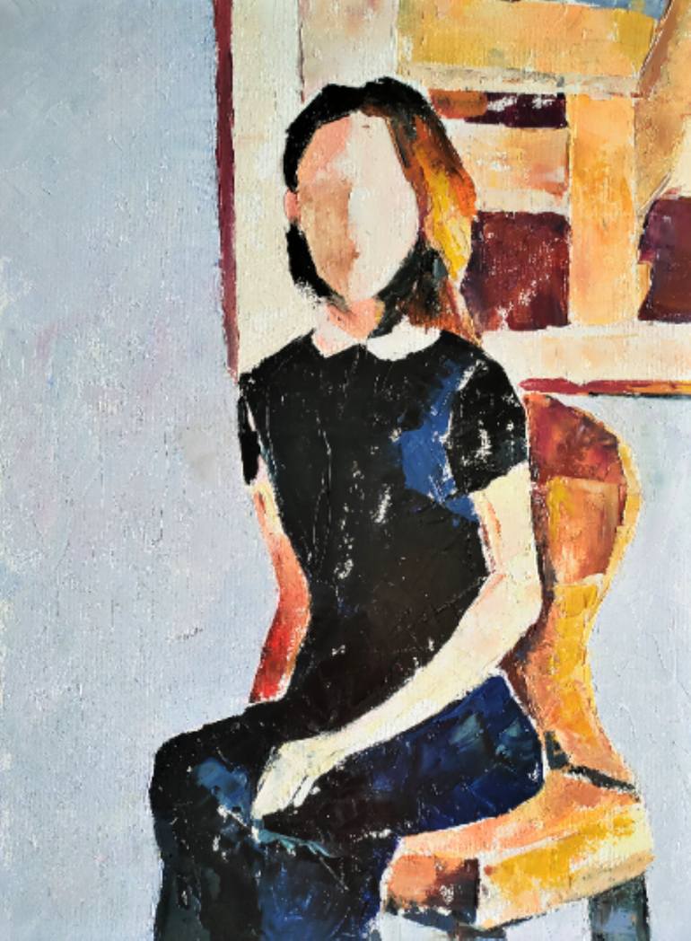 Original Art Deco Women Painting by Nataliia Burminska