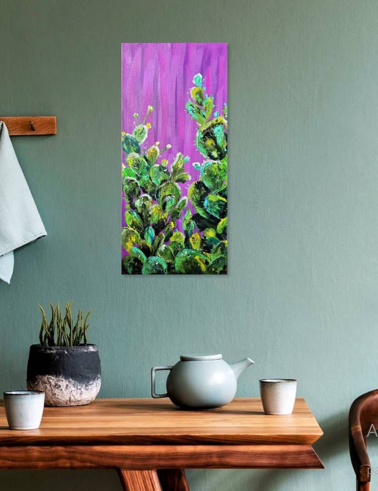 Original Abstract Botanic Painting by Nataliia Burminska