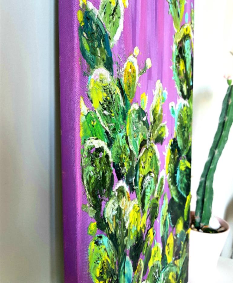 Original Abstract Botanic Painting by Nataliia Burminska