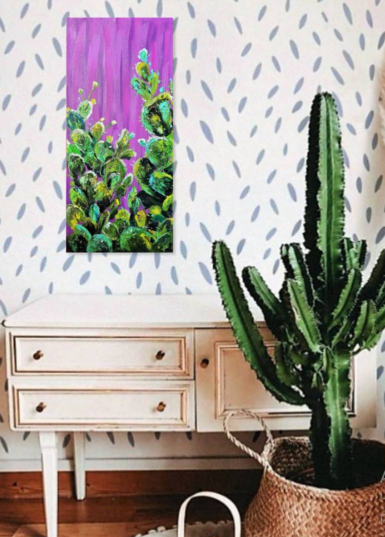 Original Abstract Botanic Painting by Nataliia Burminska