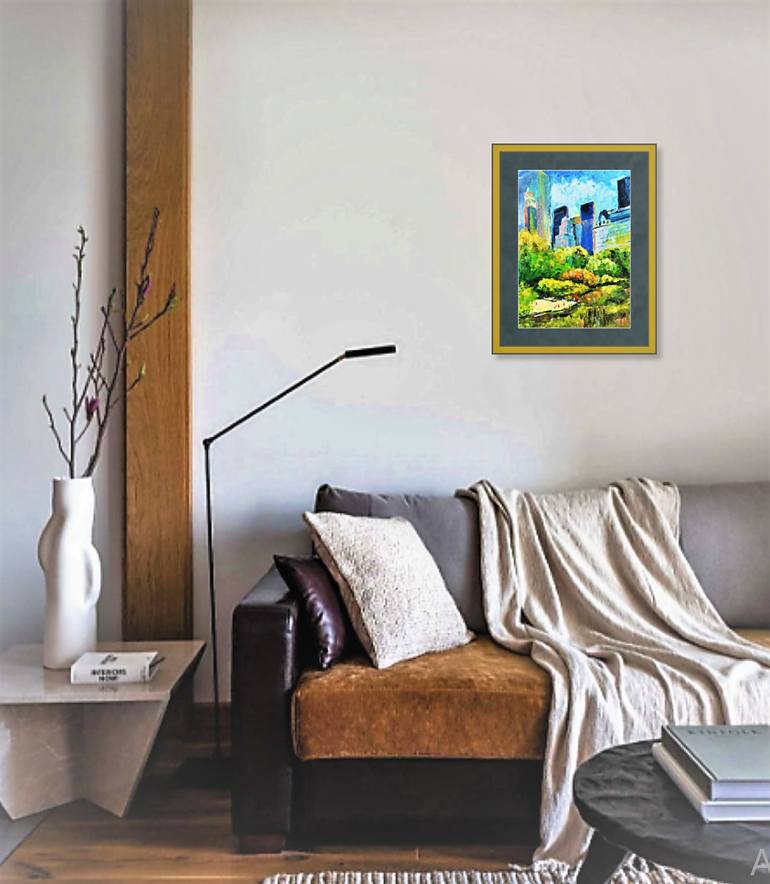 Original Impressionism Cities Painting by Nataliia Burminska