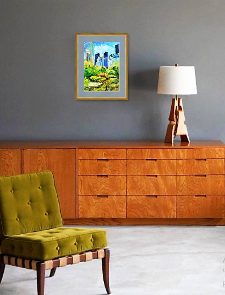Original Impressionism Cities Painting by Nataliia Burminska