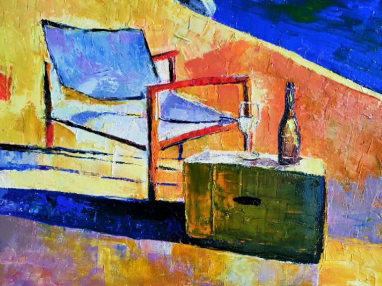 Original Modernism Beach Painting by Nataliia Burminska