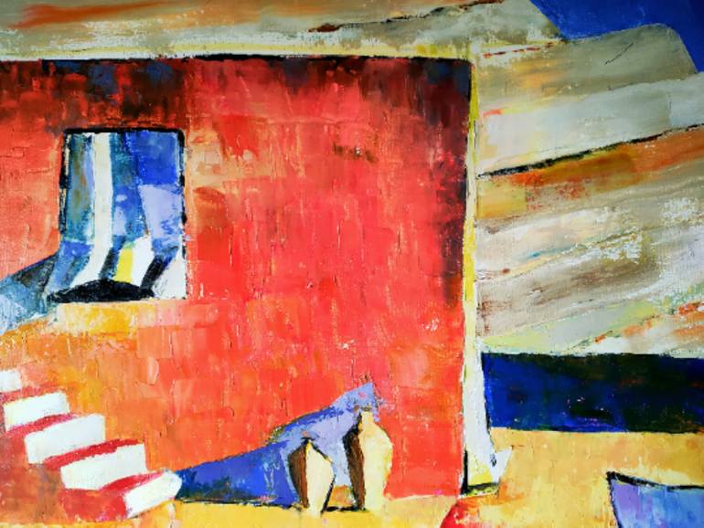 Original Modernism Beach Painting by Nataliia Burminska