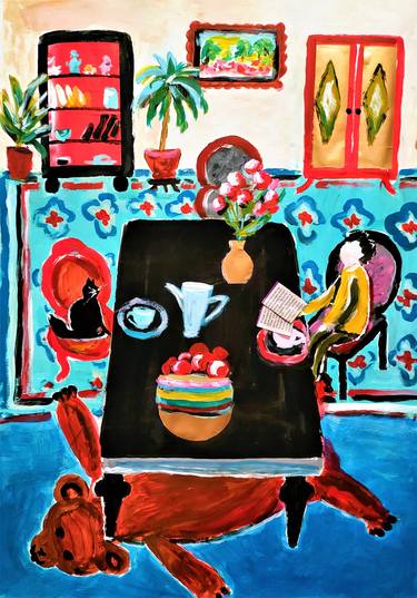 Print of Interiors Paintings by Nataliia Burminska