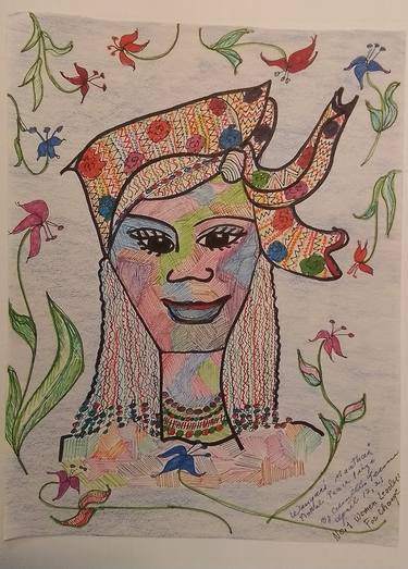 Original Women Drawings by Carmella Teresa