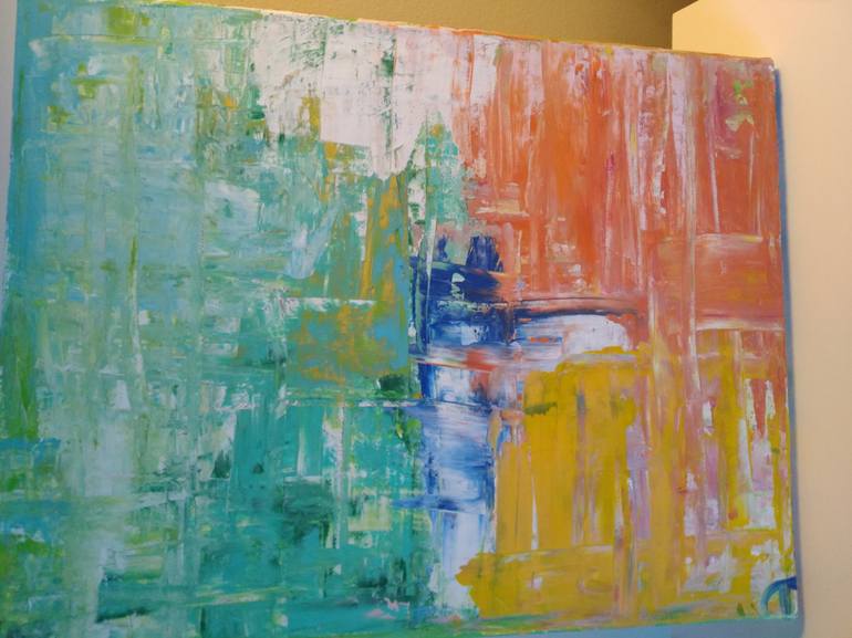 Original Abstract Expressionism Abstract Painting by Carmella Teresa