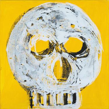 White and yellow skull thumb