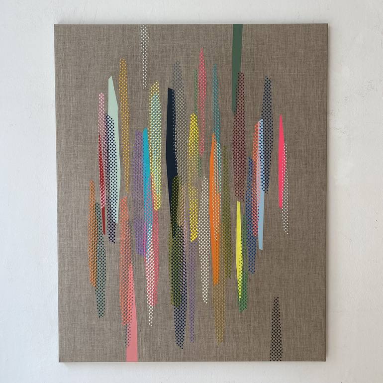 Original Geometric Abstract Painting by Juergen Katzenberger