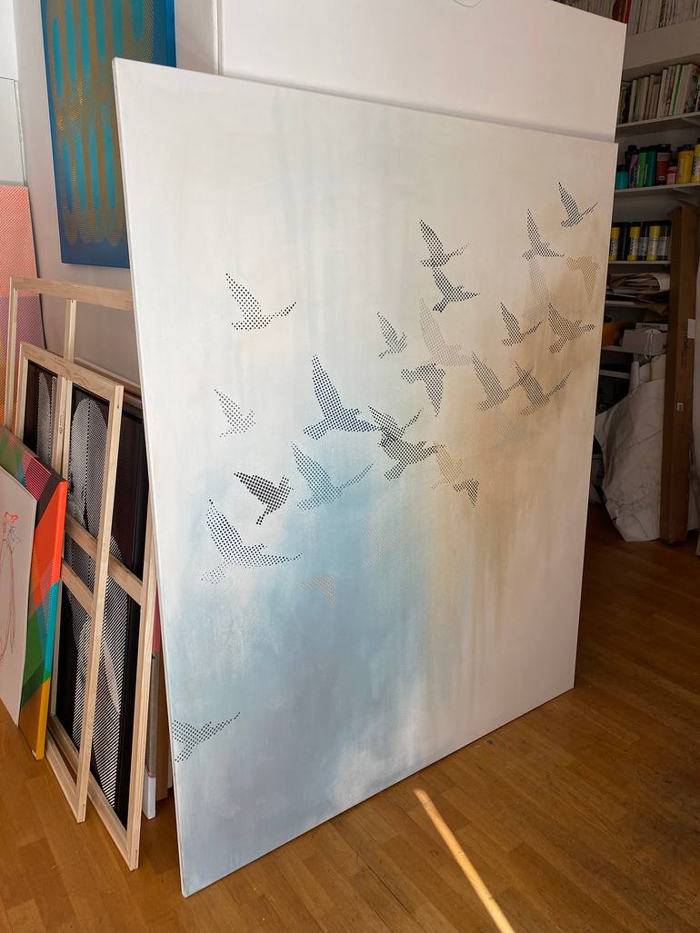 Original Minimalism Animal Painting by Juergen Katzenberger